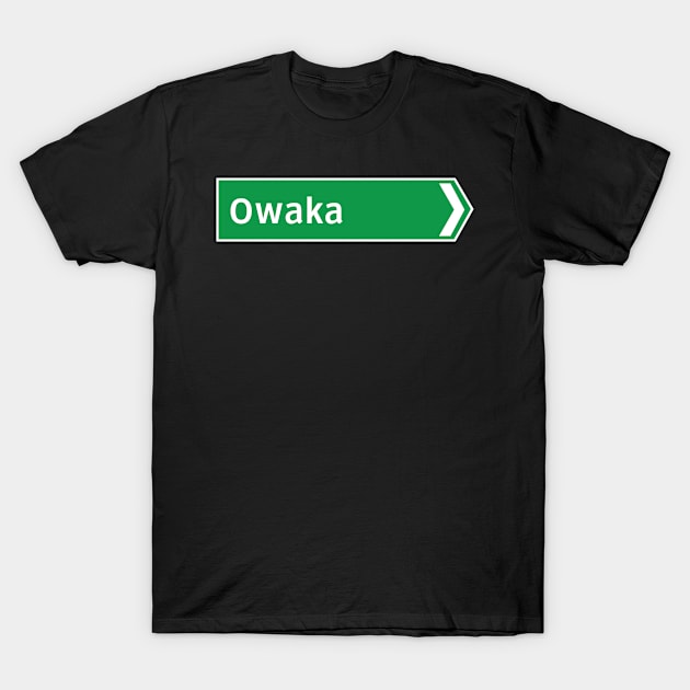 New Zealand Road Signage - Owaka (Southland/Otago) T-Shirt by 4amStudio